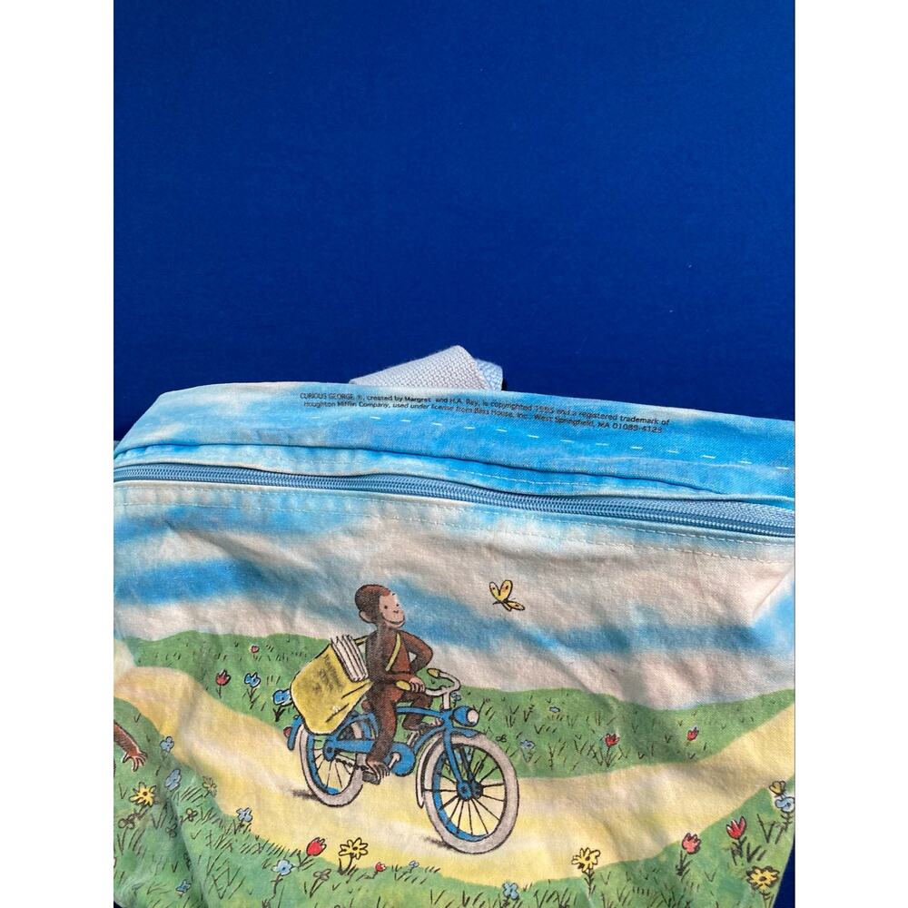 Vintage The Toy Works Curious George Denim Backpack - Picture 5 of 11